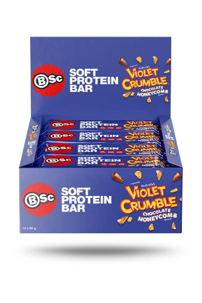 BSc Body Science Violet Crumble Low Carb Bar 55g (x12)