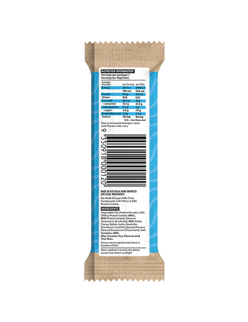 Vitawerx Protein Milk Chocolate Bar