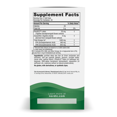 Nordic Naturals Vision Support Omega Blend 60 Softgels