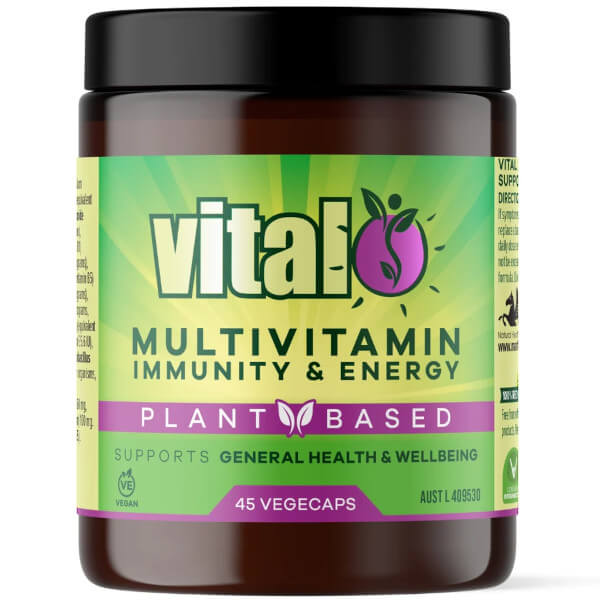 Vital Multivitamin Immunity & Energy 45 Caps CLEARANCE Short Dated end of 07/2026