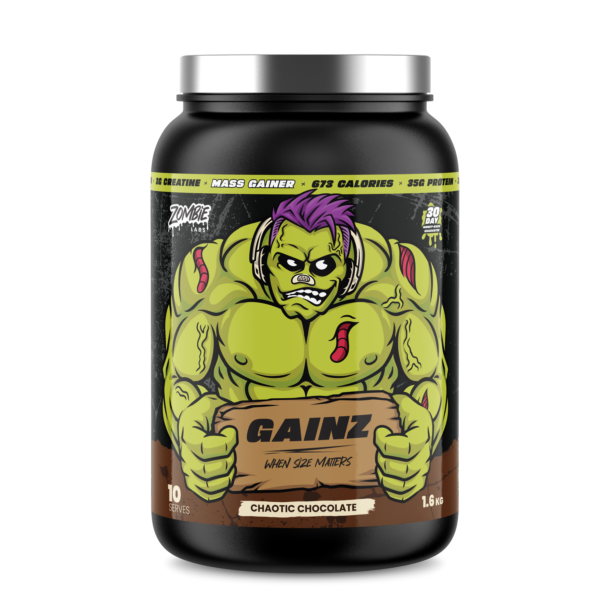 ZOMBIE LABS - Gainz Mass Gainer - 1.6Kg [10 Serves]