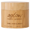 Aglow Super Greens Skin, Hair & Nails 200g Jar CLEARANCE Short Dated end of 11/24