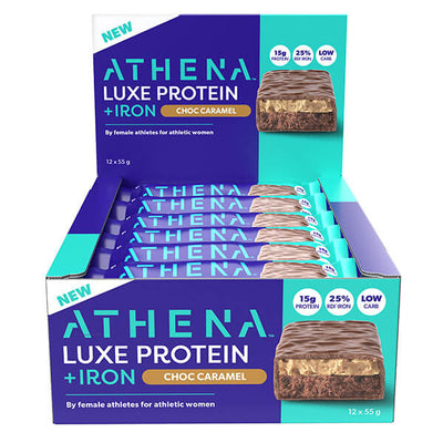 Athena Luxe Protein + Iron Bars 55g x12