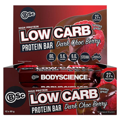 BSc Body Science High Protein Low Carb Bars 12x60g