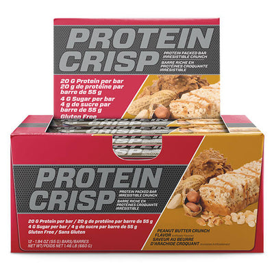 BSN Protein Crisp Bars 55g x12 CLEARANCE Short Dated 15/02/2025