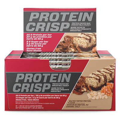 BSN Protein Crisp Bars 55g x12 CLEARANCE Short Dated 15/02/2025