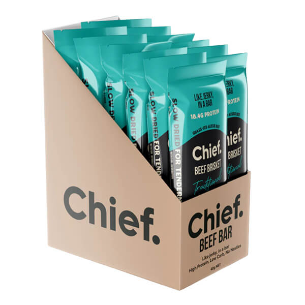 Chief Beef Bar 40g x12 + FREE Chief Sampler  ( sampler dated OCT 2025 )