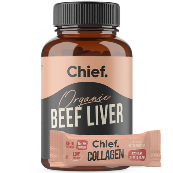 Chief Organic Beef Liver 120 Caps CLEARANCE Short Dated end of 04/2026