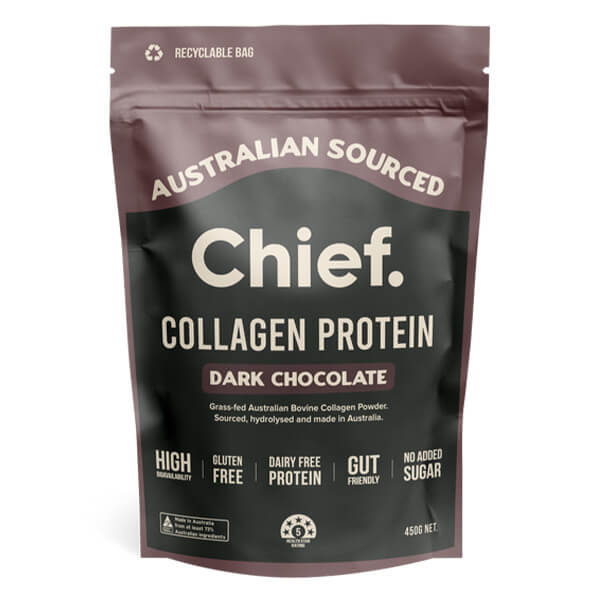 Chief Collagen Protein 450g  + FREE Chief Sampler  ( sampler dated OCT 2025 )