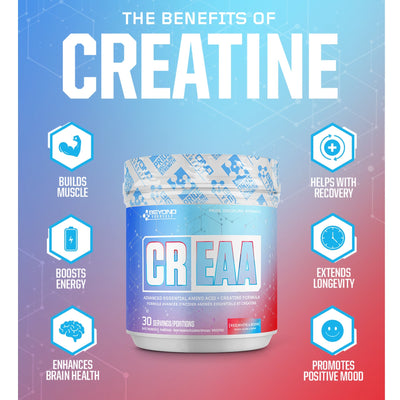 CrEAA Creatine + EAAs One Formula Limitless Benefits Beyond Yourself Supplement