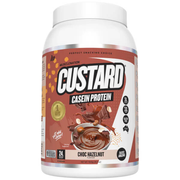 Muscle Nation Custard Casein Protein 25 Serves CLEARANCE Short Dated end of 08/2026