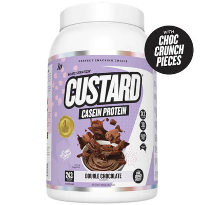 Muscle Nation Custard Casein Protein 25 Serves CLEARANCE Short Dated 04/11/24