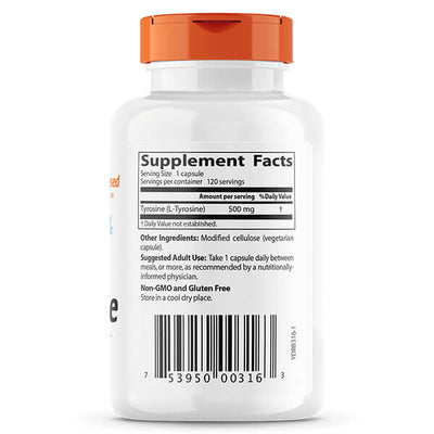 Doctor's Best L-Tyrosine 120 Veggie Capsules