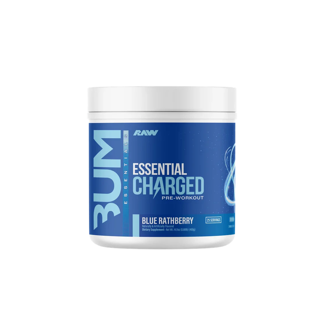 Essential Charged Pre-Workout Powder 25 Servings Clean Focus Energy