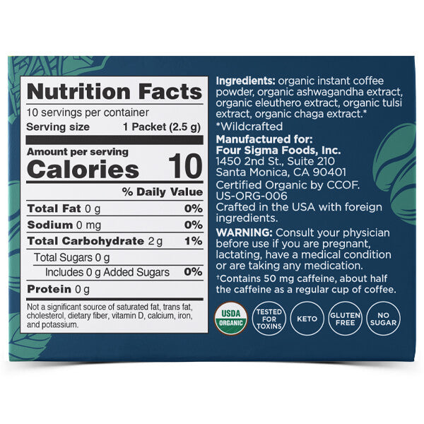 Four Sigmatic Balance Organic Instant Coffee 10 Packets