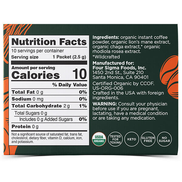 Four Sigmatic Think Organic Instant Coffee 10 Packets