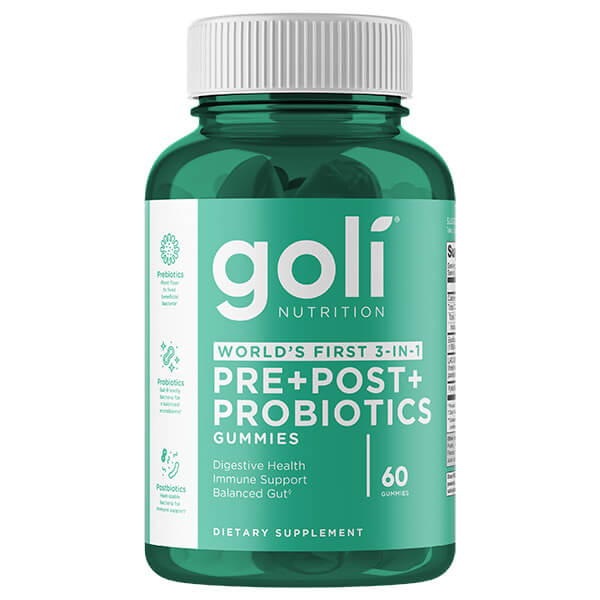 Goli Nutrition Pre+Post+Probiotics Gummies x60