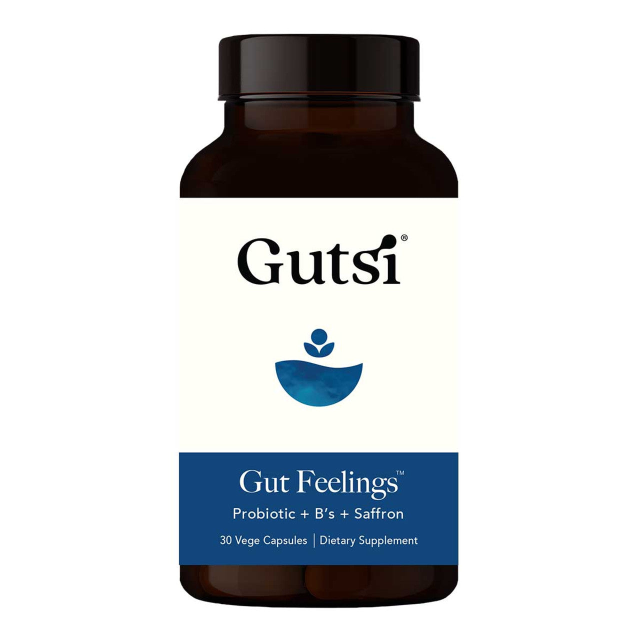 Gutsi Gut Feelings Probiotic Capsules with Bifidobacterium 1714 & Saffron