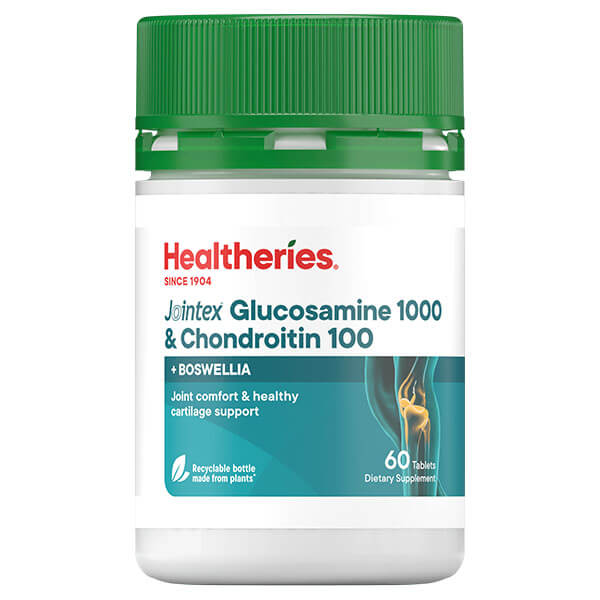 Healtheries Jointex Plus Glucosamine 1000 & Chondroitin 100 60 Tablets CLEARANCE Short Dated end of 06/2026