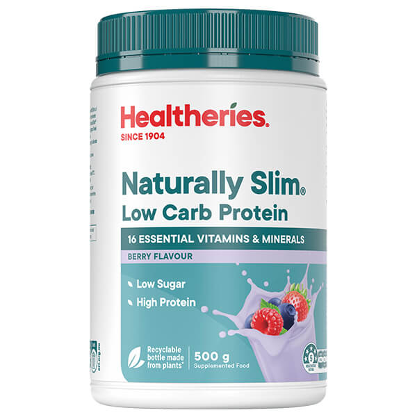 Healtheries Naturally Slim Low Carb Protein 500g Vitamins NZ