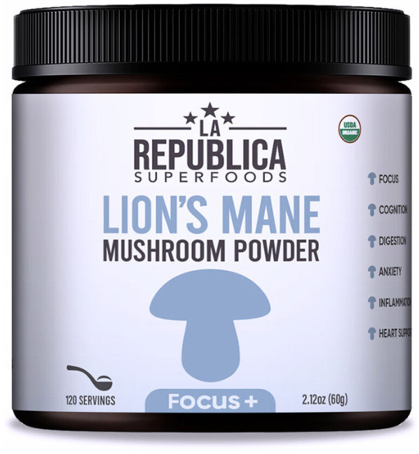 LA Republica Superfoods Lion's Mane Mushroom Powder 60g