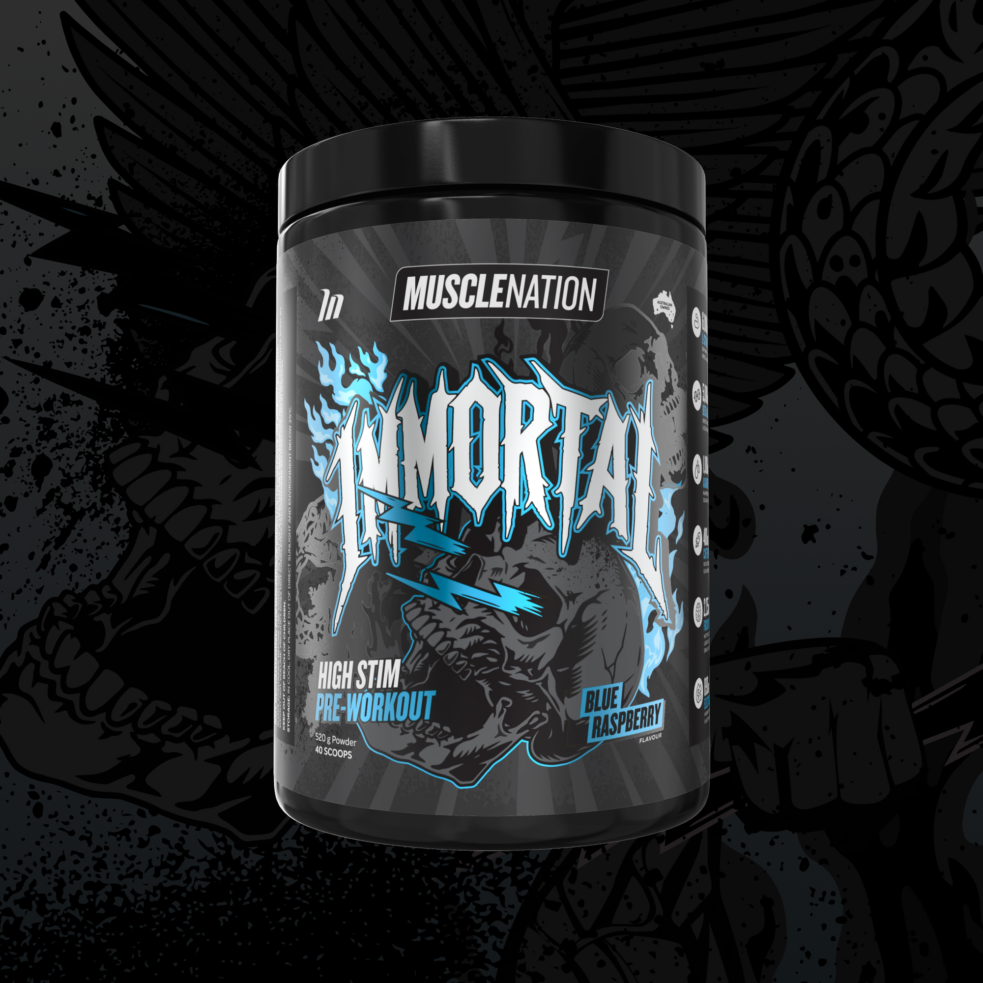 MUSCLE NATION IMMORTAL PRE-WORKOUT