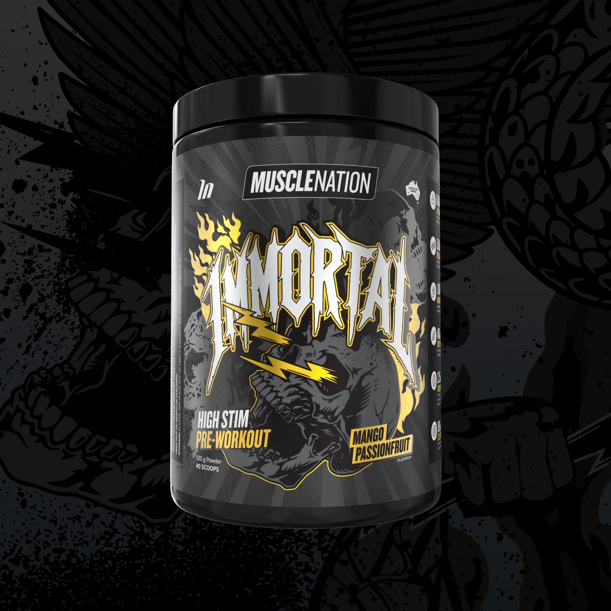 MUSCLE NATION IMMORTAL PRE-WORKOUT