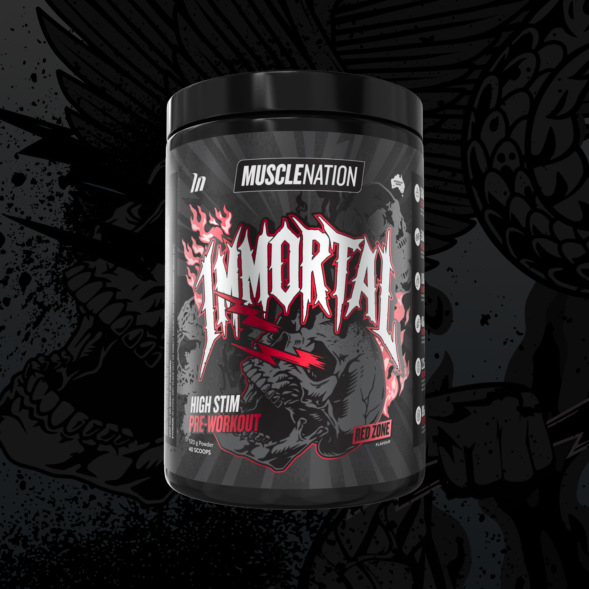 MUSCLE NATION IMMORTAL PRE-WORKOUT