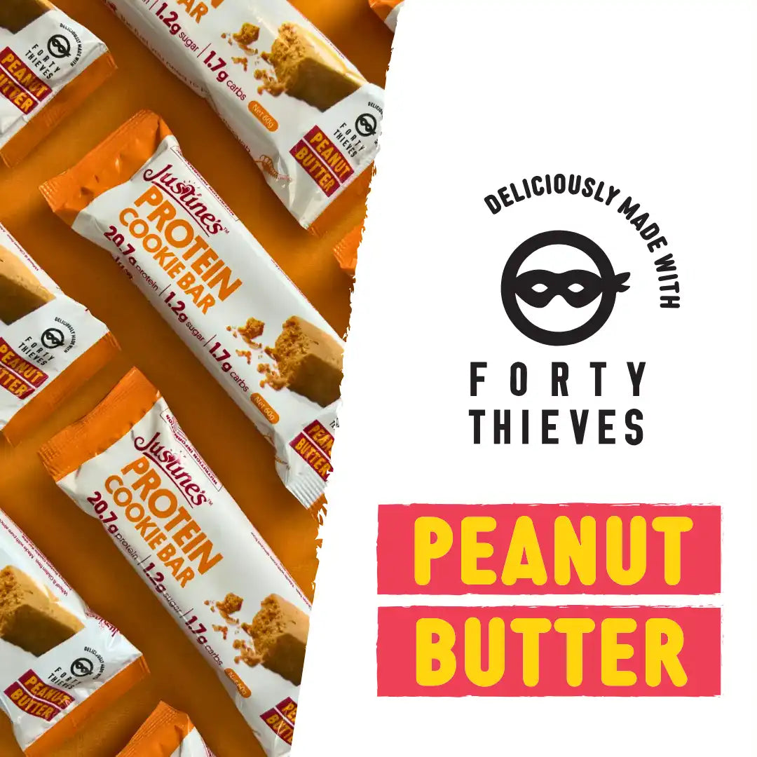 Justine's Protein Cookie Bar Forty Thieves Peanut Butter 60g