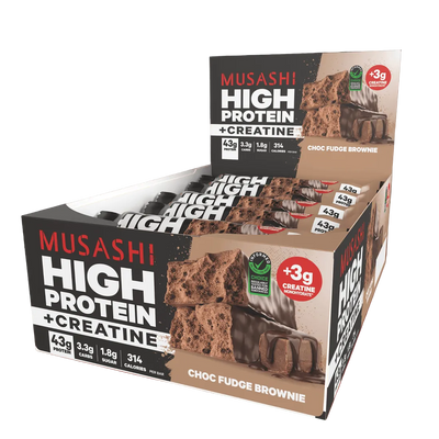 MUSASHI HIGH PROTEIN + CREATINE PROTEIN BAR