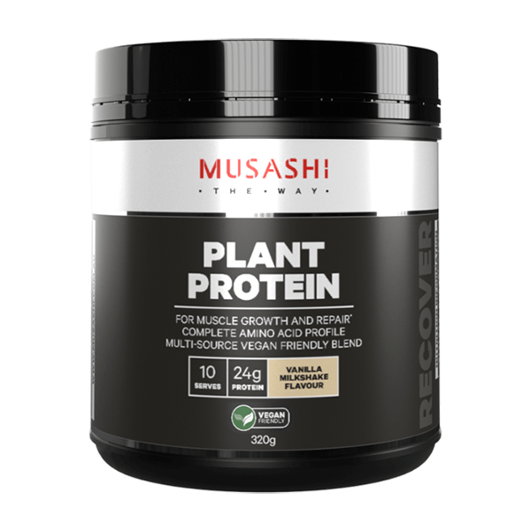 Musashi Plant Protein 320g CLEARANCE Short Dated end of 07/2026