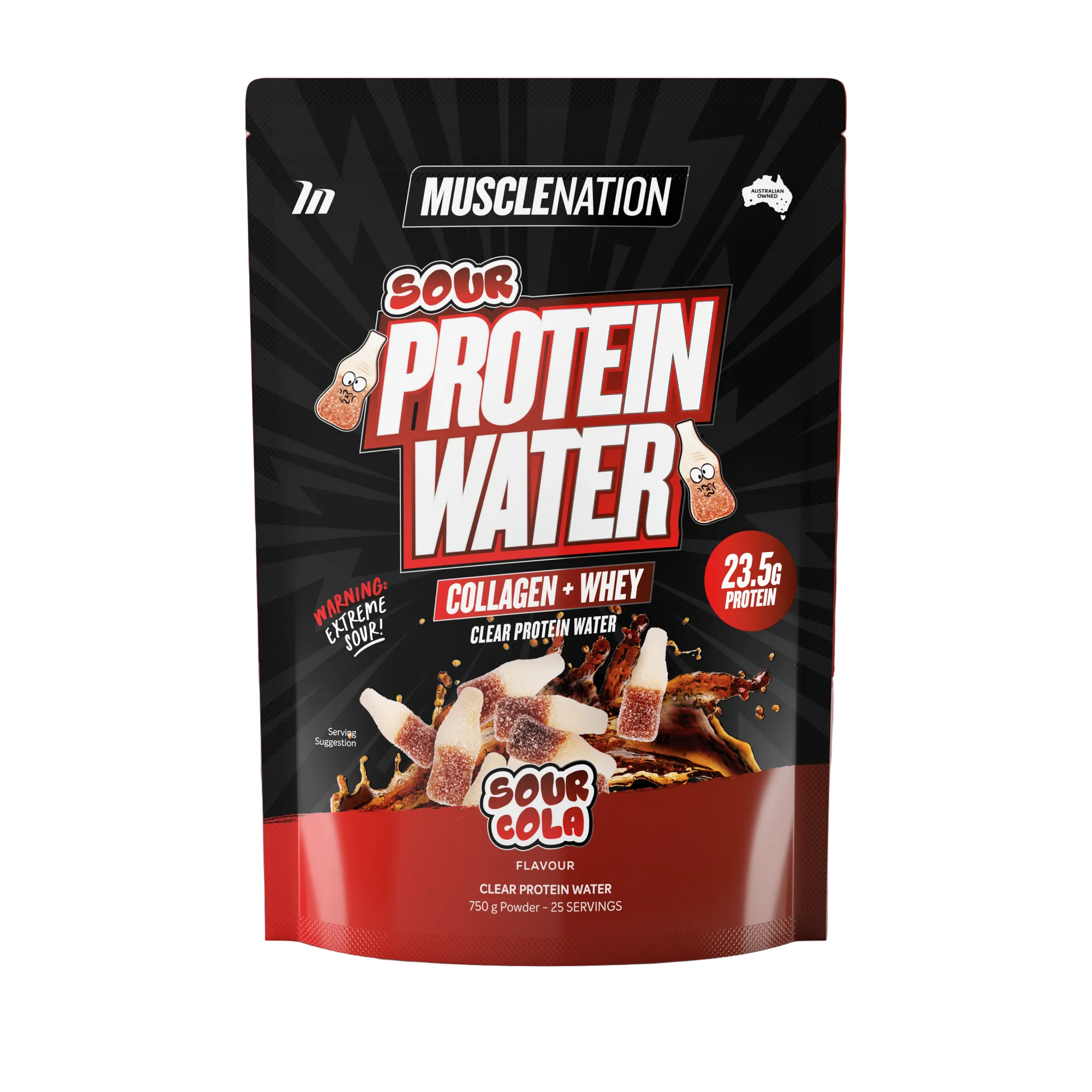 MUSCLE NATION SOUR PROTEIN WATER