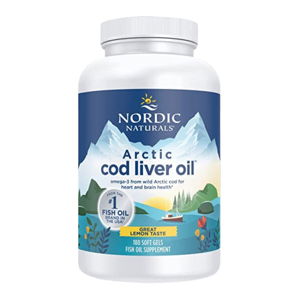 Nordic Naturals Arctic Cod Liver Oil 180 Softgels