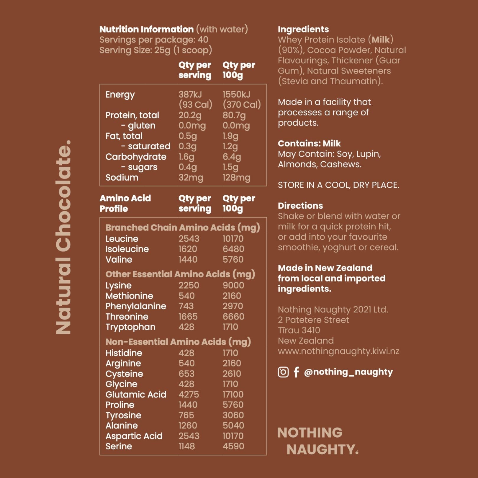 NZ Whey Protein Isolate 1kg