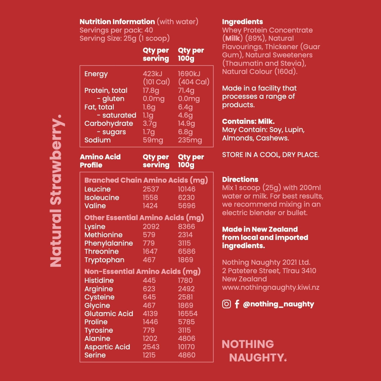 Premium NZ Whey Protein Powder