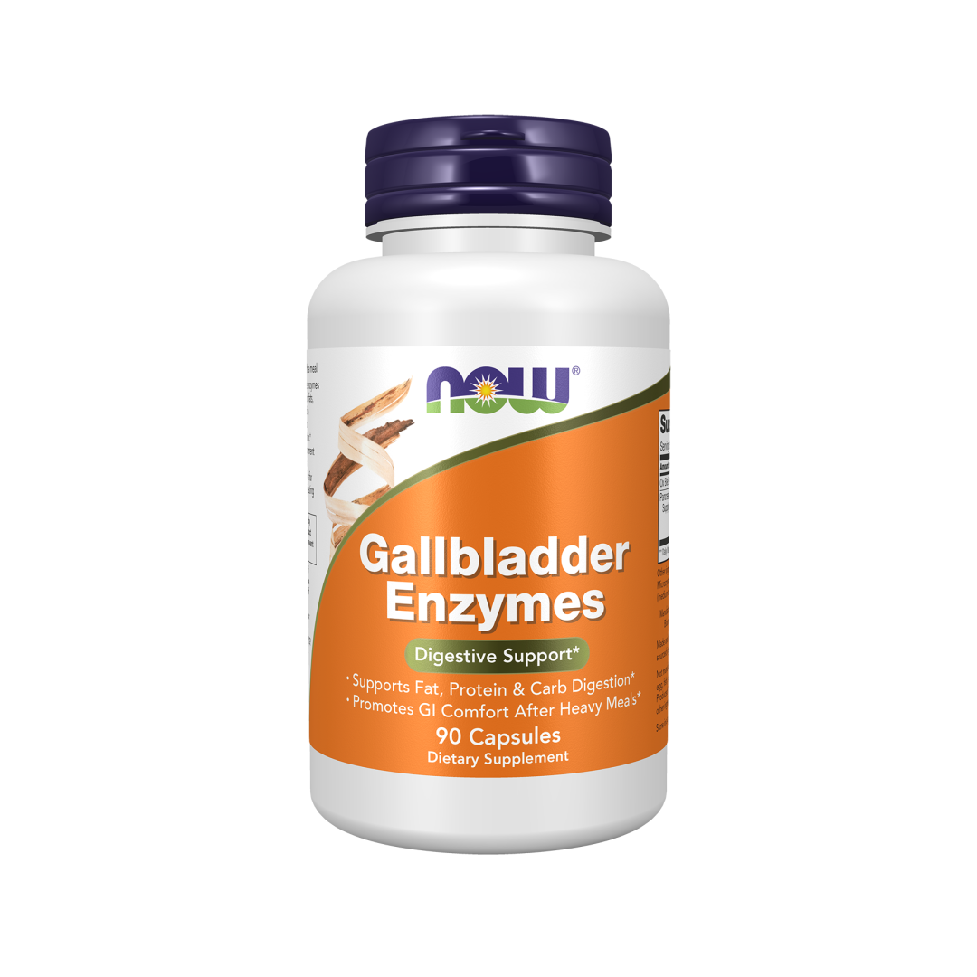 NOW Gallbladder Enzymes 90 capsules bottle front
