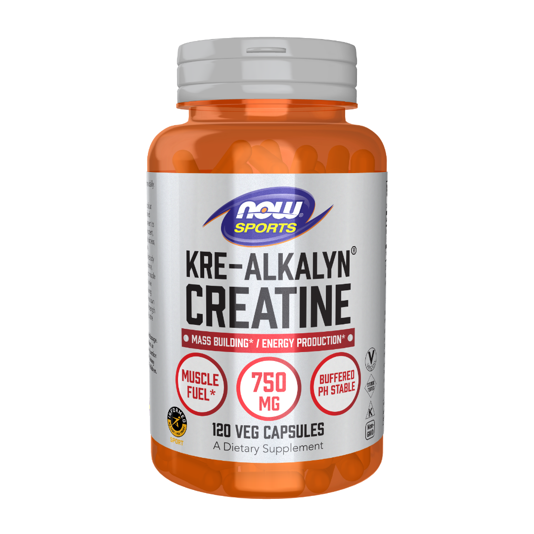 NOW Sports Kre-Alkalyn Buffered Creatine 1500mg Muscle Fuel Supplement