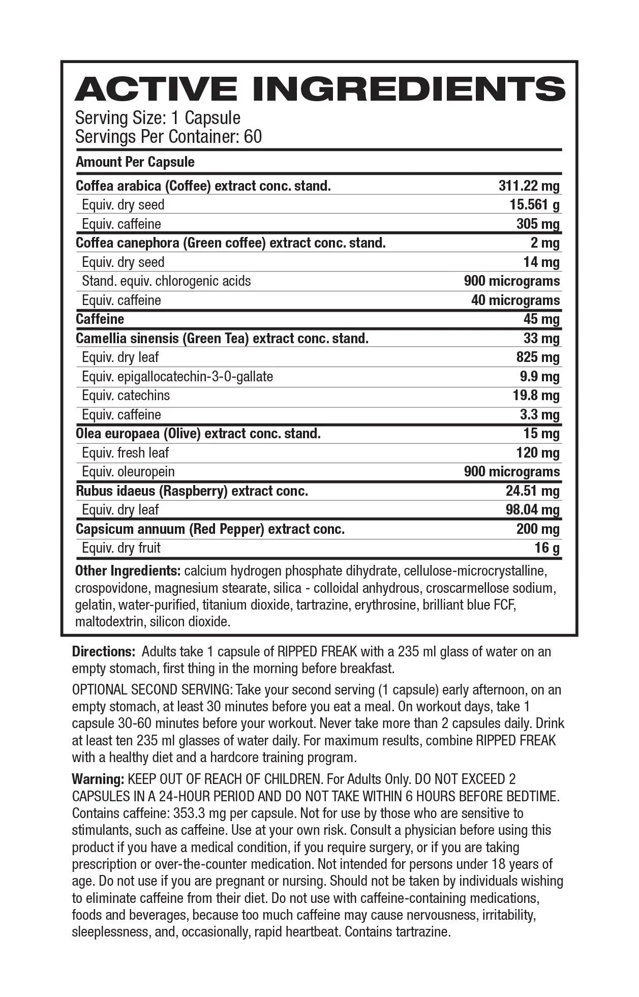 Pharmafreak Ripped Freak Powder