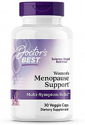 Doctor's Best Menopause Support 30 Veg Capsules - Novasoy, Black Cohosh