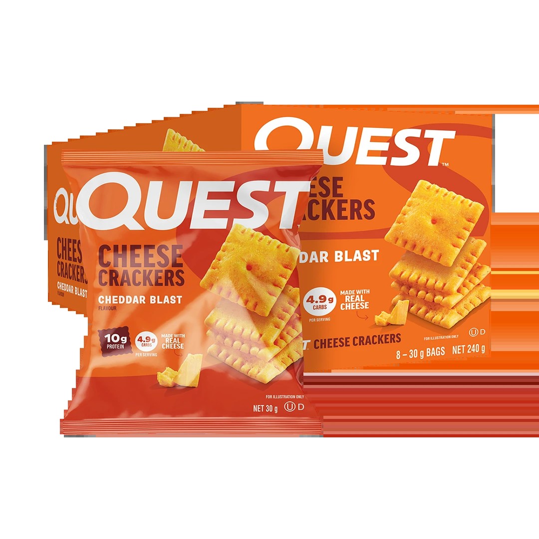Quest Nutrition Cheese Crackers - Cheddar Blast