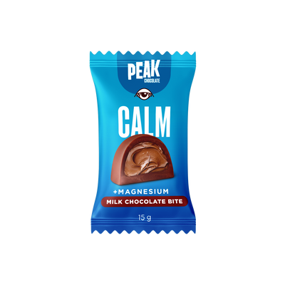 PEAK CHOCOLATE CALM BITE (15g) – Shelf Display Box (20 Units)