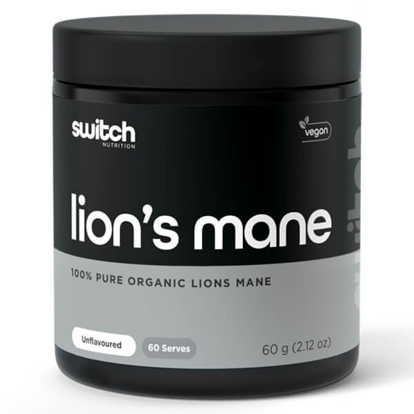 Switch Nutrition Lion's Mane 60g CLEARANCE Short Dated end of 12/2026