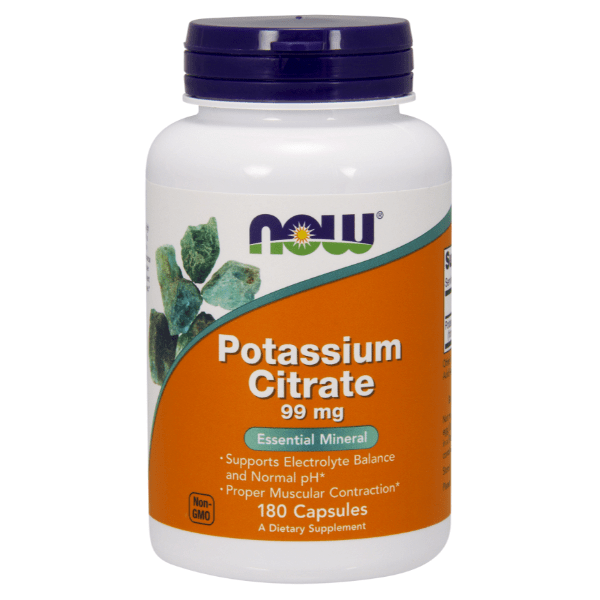Now Foods Potassium Citrate 99mg 180 Caps