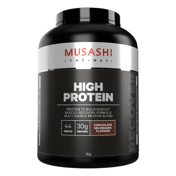 Musashi High Protein 2kg + FREE MUSASHI Creatine Chewables NZ