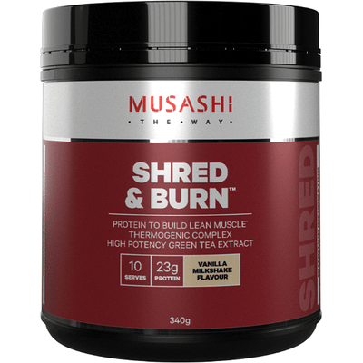 Musashi Shred & Burn Protein 340g