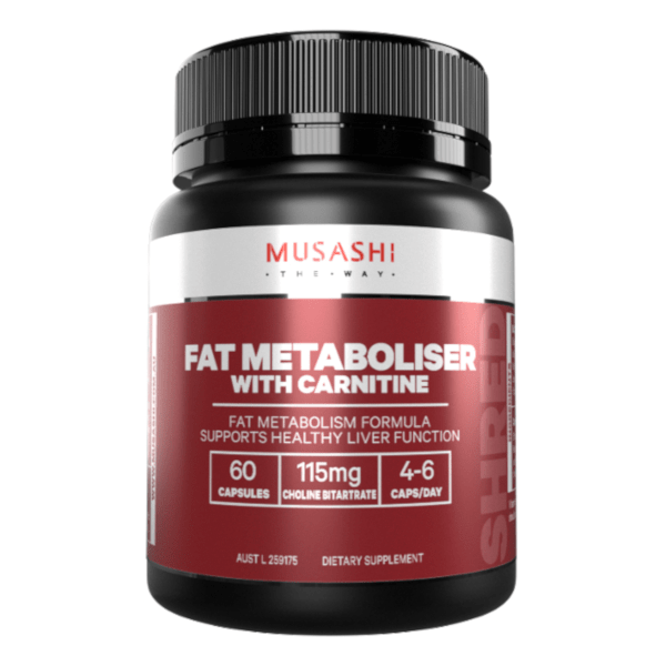 Musashi Fat Metaboliser with Carnitine 60 Caps