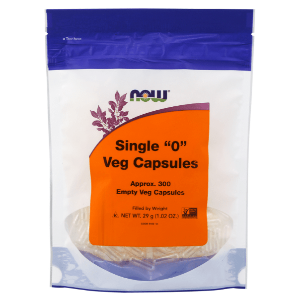 Now Foods Single "0" Veg Capsules x300