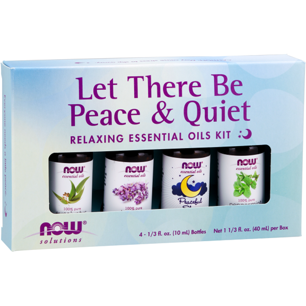 Now Foods Let There Be Peace & Quiet Relaxing Essential Oils Kit 4x10ml