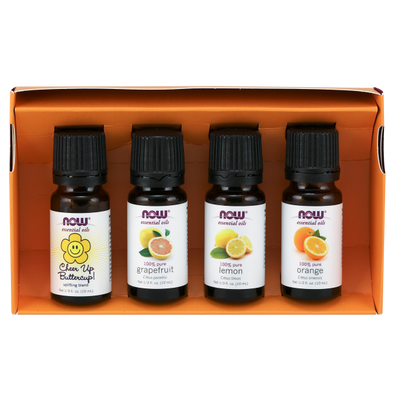 Now Foods Put Some Pep In Your Step Uplifting Essential Oils Kit 4x10ml