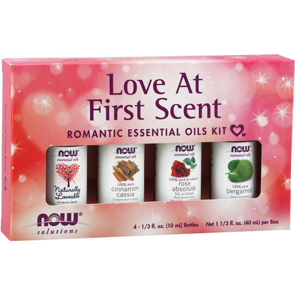 Now Foods Love At First Scent Romantic Essential Oils Kit 4x10ml